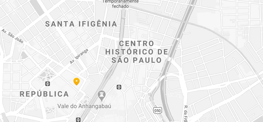 Mapa marcando endereço em rua Aqui perto, 777 - São Paulo - SP